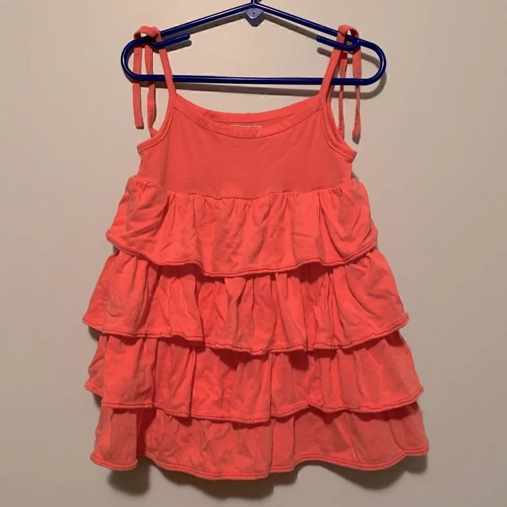 Girl's Peach OshKosh Ruffle Dress